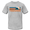 Truckee, California T-Shirt - Retro Mountain Unisex Truckee T Shirt - heather gray