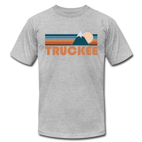 Truckee, California T-Shirt - Retro Mountain Unisex Truckee T Shirt - heather gray
