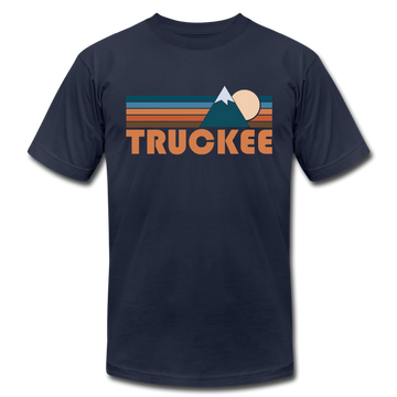 Truckee, California T-Shirt - Retro Mountain Unisex Truckee T Shirt - navy