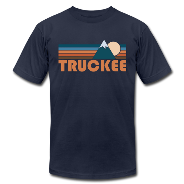 Truckee, California T-Shirt - Retro Mountain Unisex Truckee T Shirt - navy