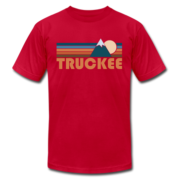 Truckee, California T-Shirt - Retro Mountain Unisex Truckee T Shirt - red