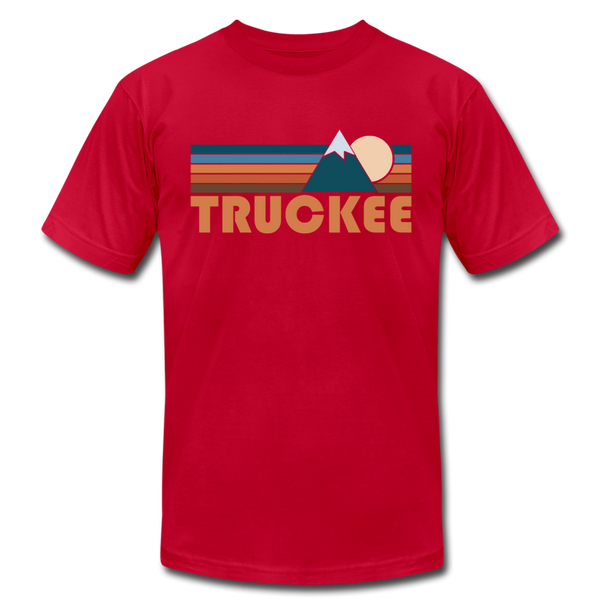 Truckee, California T-Shirt - Retro Mountain Unisex Truckee T Shirt - red