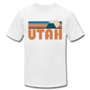 Utah T-Shirt - Retro Mountain Unisex Utah T Shirt - white