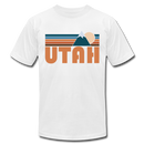 Utah T-Shirt - Retro Mountain Unisex Utah T Shirt - white