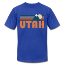 Utah T-Shirt - Retro Mountain Unisex Utah T Shirt - royal blue