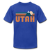 Utah T-Shirt - Retro Mountain Unisex Utah T Shirt - royal blue