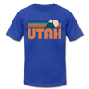 Utah T-Shirt - Retro Mountain Unisex Utah T Shirt - royal blue