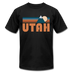Utah T-Shirt - Retro Mountain Unisex Utah T Shirt - black