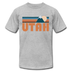 Utah T-Shirt - Retro Mountain Unisex Utah T Shirt - heather gray