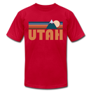 Utah T-Shirt - Retro Mountain Unisex Utah T Shirt - red