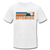Wyoming T-Shirt - Retro Mountain Unisex Wyoming T Shirt - white