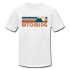 Wyoming T-Shirt - Retro Mountain Unisex Wyoming T Shirt - white