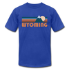 Wyoming T-Shirt - Retro Mountain Unisex Wyoming T Shirt