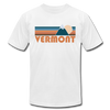 Vermont T-Shirt - Retro Mountain Unisex Vermont T Shirt - white