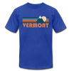 Vermont T-Shirt - Retro Mountain Unisex Vermont T Shirt - royal blue