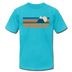 Vermont T-Shirt - Retro Mountain Unisex Vermont T Shirt - turquoise
