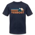 Vermont T-Shirt - Retro Mountain Unisex Vermont T Shirt - navy