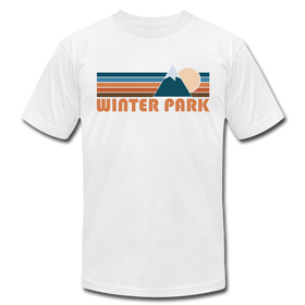 Winter Park, Colorado T-Shirt - Retro Mountain Unisex Winter Park T Shirt - white