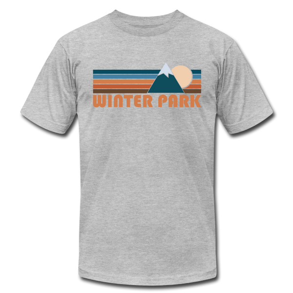 Winter Park, Colorado T-Shirt - Retro Mountain Unisex Winter Park T Shirt - heather gray
