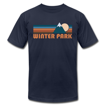 Winter Park, Colorado T-Shirt - Retro Mountain Unisex Winter Park T Shirt - navy