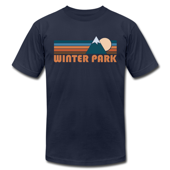 Winter Park, Colorado T-Shirt - Retro Mountain Unisex Winter Park T Shirt - navy