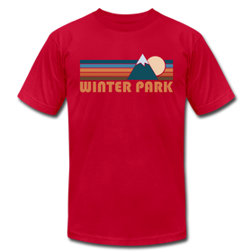 Winter Park, Colorado T-Shirt - Retro Mountain Unisex Winter Park T Shirt - red