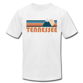 Tennessee T-Shirt - Retro Mountain Unisex Tennessee T Shirt - white