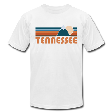 Tennessee T-Shirt - Retro Mountain Unisex Tennessee T Shirt - white