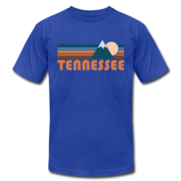 Tennessee T-Shirt - Retro Mountain Unisex Tennessee T Shirt - royal blue