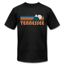 Tennessee T-Shirt - Retro Mountain Unisex Tennessee T Shirt - black