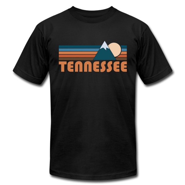 Tennessee T-Shirt - Retro Mountain Unisex Tennessee T Shirt - black
