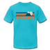 Tennessee T-Shirt - Retro Mountain Unisex Tennessee T Shirt - turquoise