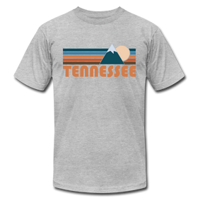 Tennessee T-Shirt - Retro Mountain Unisex Tennessee T Shirt - heather gray