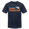 Tennessee T-Shirt - Retro Mountain Unisex Tennessee T Shirt - navy