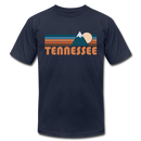 Tennessee T-Shirt - Retro Mountain Unisex Tennessee T Shirt - navy