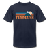 Tennessee T-Shirt - Retro Mountain Unisex Tennessee T Shirt - navy