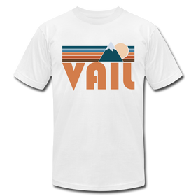 Vail, Colorado T-Shirt - Retro Mountain Unisex Vail T Shirt - white