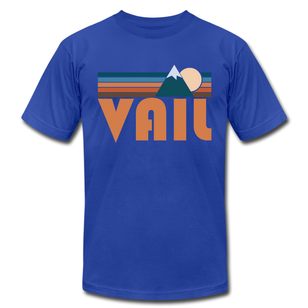 Vail, Colorado T-Shirt - Retro Mountain Unisex Vail T Shirt - royal blue