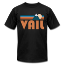 Vail, Colorado T-Shirt - Retro Mountain Unisex Vail T Shirt - black