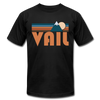 Vail, Colorado T-Shirt - Retro Mountain Unisex Vail T Shirt - black