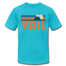 Vail, Colorado T-Shirt - Retro Mountain Unisex Vail T Shirt - turquoise