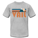 Vail, Colorado T-Shirt - Retro Mountain Unisex Vail T Shirt - heather gray