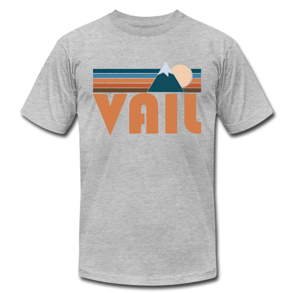 Vail, Colorado T-Shirt - Retro Mountain Unisex Vail T Shirt - heather gray