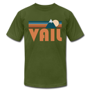 Vail, Colorado T-Shirt - Retro Mountain Unisex Vail T Shirt - olive