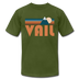 Vail, Colorado T-Shirt - Retro Mountain Unisex Vail T Shirt - olive