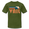 Vail, Colorado T-Shirt - Retro Mountain Unisex Vail T Shirt - olive