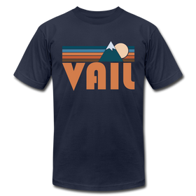 Vail, Colorado T-Shirt - Retro Mountain Unisex Vail T Shirt - navy