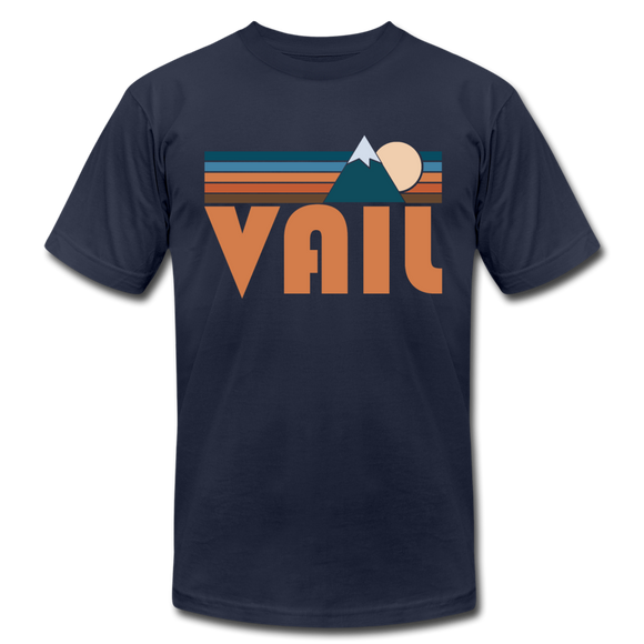 Vail, Colorado T-Shirt - Retro Mountain Unisex Vail T Shirt - navy