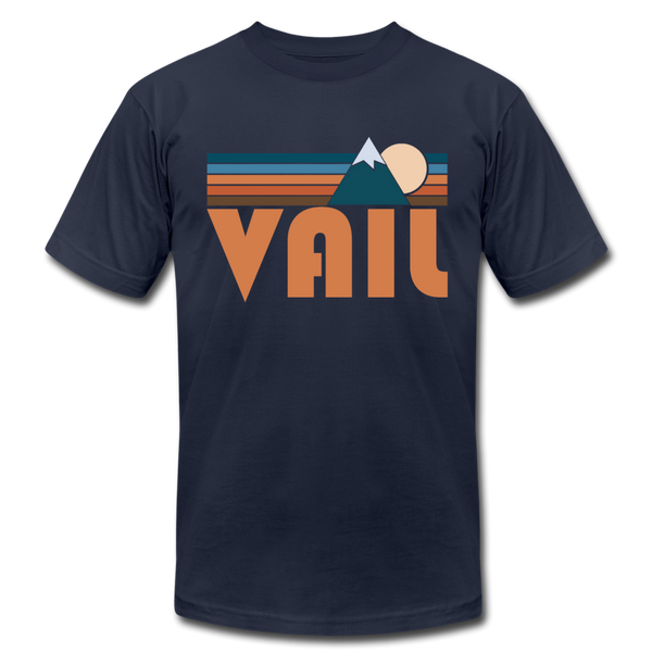 Vail, Colorado T-Shirt - Retro Mountain Unisex Vail T Shirt - navy