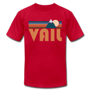 Vail, Colorado T-Shirt - Retro Mountain Unisex Vail T Shirt - red